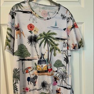 Super Cute French Bulldog Beach Days Top